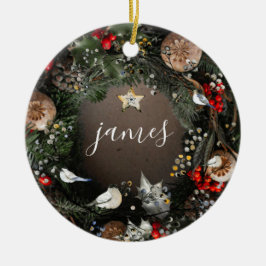 Klassisk Vintage | NAMN | År | God jul Julgransprydnad Keramik