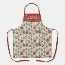 Klassisk Vintage Ornaments on Kitchen Apron