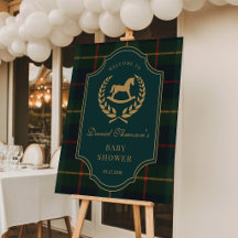 klassisk Vintage Polo-häst Baby shower