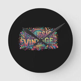 Klassisk Vintage Rund Klocka