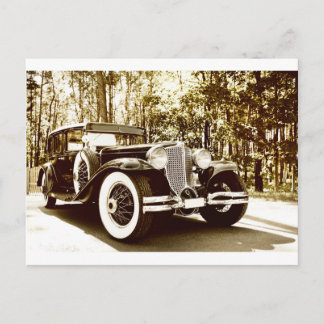 Klassisk Vintage Sepia Car Vykort
