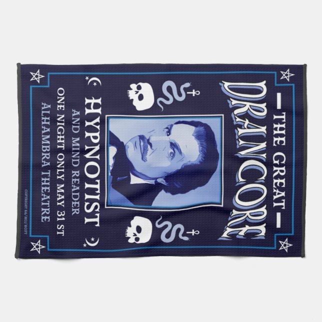 Klassisk vintage som segrare för Hypnotist Kökshandduk (Horisontell)