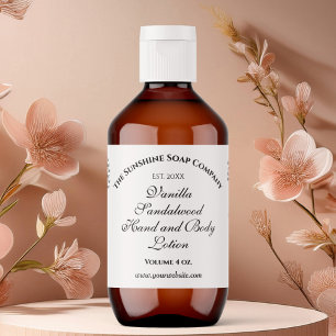 Klassisk Vintage Stil Cosmetics Flaska-etikett Fraktsedel