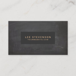 Klassisk Vintage, svart, rustik Visitkort
