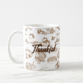 Klassisk Vintage Thanksgiving Minimalistisk Rustik Kaffemugg