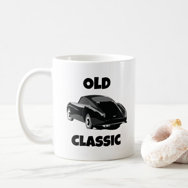 Klassisk Vintagebil Kaffemugg (Med munk)
