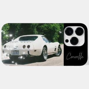 Klassisk vit 1975 Corvette Stingray