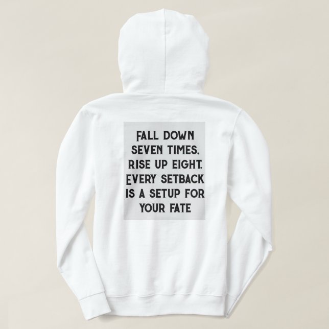 Klassisk vit Huddie: Timless Comfort Hoodie (Design baksida)