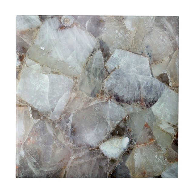 Klassisk vit kvarts-utskrift - bakgrund kakelplatta (Framsidan)