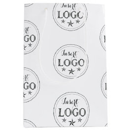 Klassisk vit mellanhandsstämpel med Logotyp av Anp