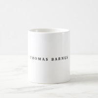 Klassisk vit minimalistisk vanlig Elegant