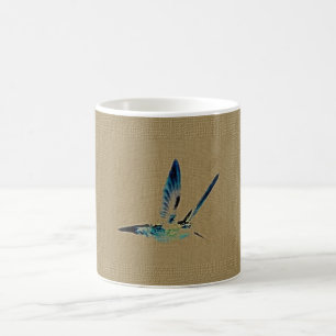 Klassisk vit Mugg Blue Hummingbird Kung