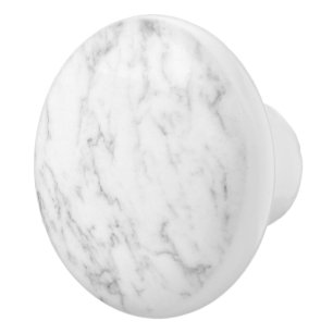 Klassisk vit och grått marble struktur-bild knopp