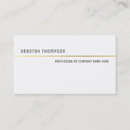 Klassisk vit och ren elegant för minimalistisk visitkort