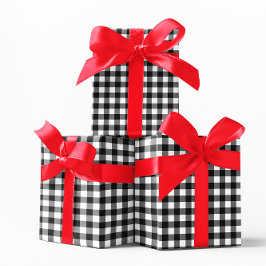 Klassisk vit och svart buffel Play Presentpapper