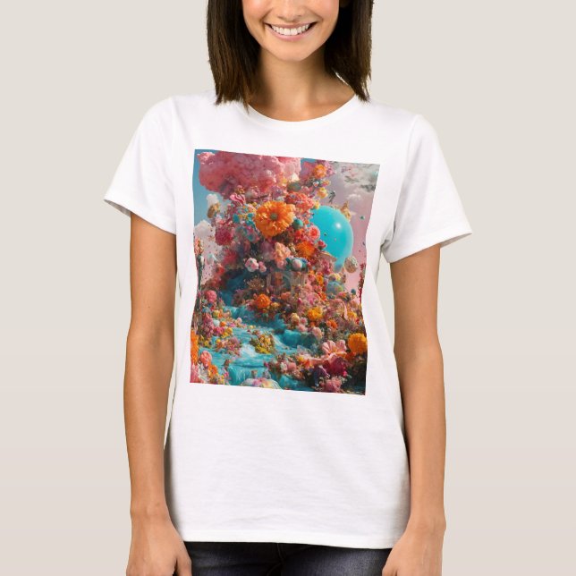 Klassisk vit tre: Timless Stil för varje Occasi T Shirt (Framsida)