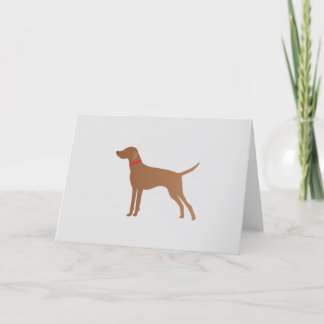 Klassisk vizsla helgkort