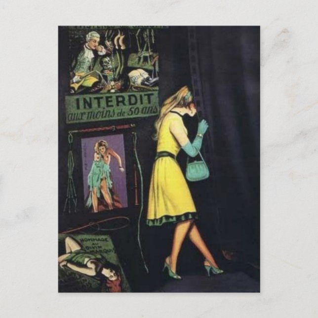 Klassisk vykort med målning (Framsida)