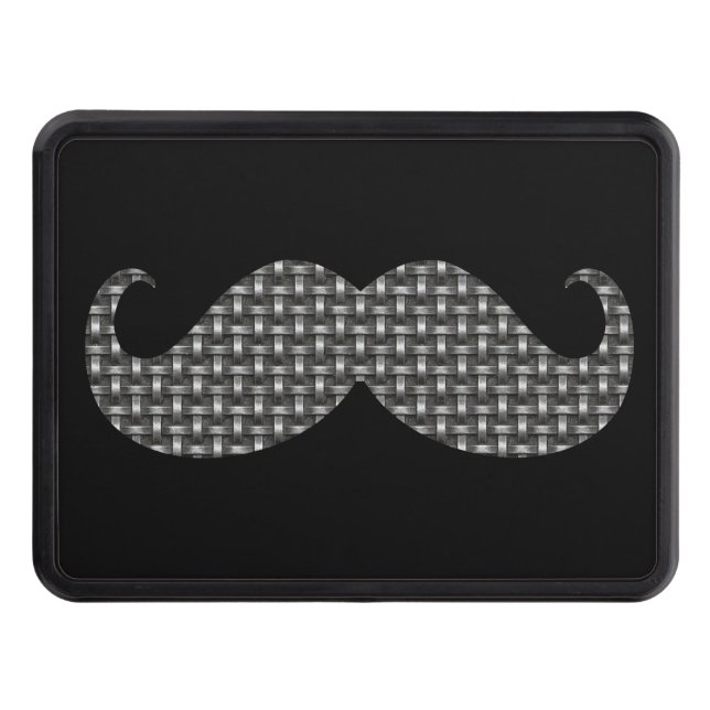 Klassisk Weave Mustache på Hitch-utskrift Skydd För Dragkrok (Framsidan)