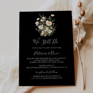 Klassisk Wildblomme Black, vi fortsätter med Vow R Inbjudningar