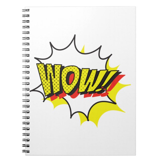 Klassisk wow ledig dag anteckningsbok (Framsidan)