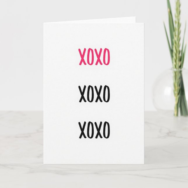Klassisk Xoxo Kärlekskort Kort (Framsida)