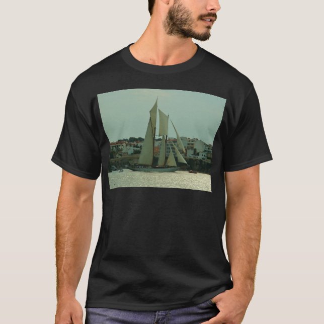 Klassisk yacht t-shirt (Framsida)