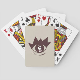 Klassiska Aesthetic Brown Öga-kort Casinokort