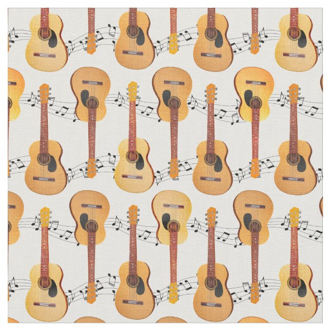 Klassiska akustiska gitarrer Musik noter Tyg (Närbild)
