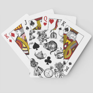 Klassiska Alice i äventyrsland karaktärer Casinokort