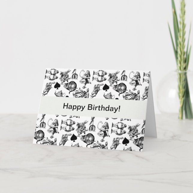 Klassiska Alice i Underlandet-karaktärer: Original Kort (Framsida)