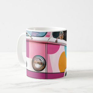 Klassiska amerikanska bilar Väggkonsttryck, Vintag Kaffemugg