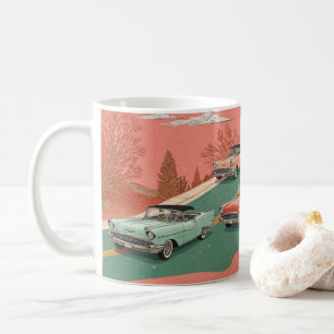 Klassiska amerikanska bilväggkonsttryck, Vintagebi Kaffemugg