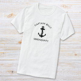 Klassiska ankarkapslar för fartyg t shirt