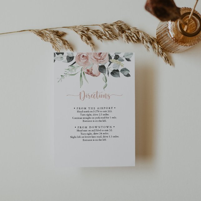 Klassiska anvisningar för Blommigt Bröllop i Rosa  Tilläggskort (Skapare uppladdad)