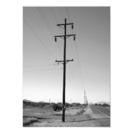 Klassiska Arizona Powerlines Fototryck