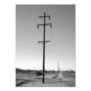 Klassiska Arizona Powerlines Fototryck