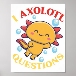 Klassiska Axolotl-frågor Poster