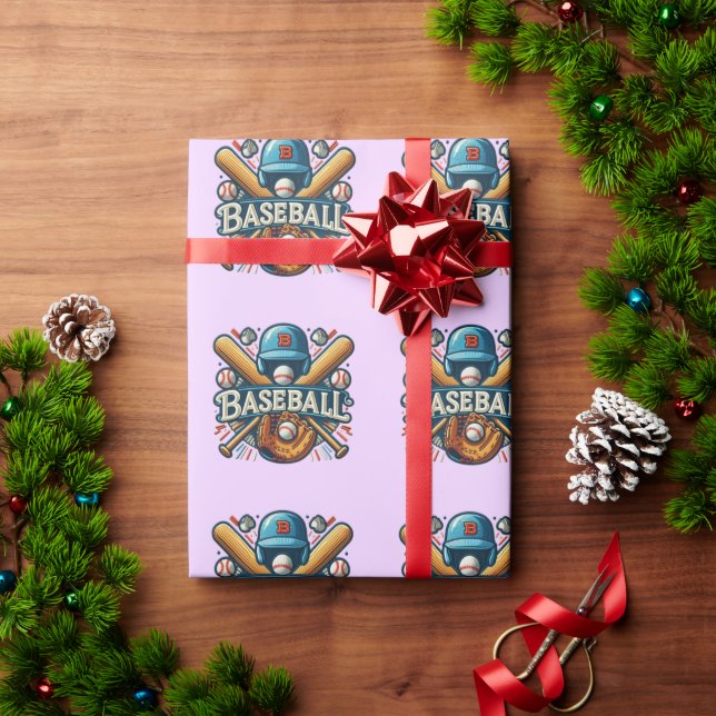 Klassiska basebollessentials / Stilig retrolegend Presentpapper (Julgåva)