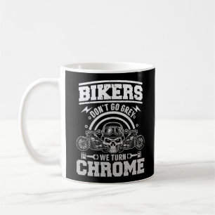 Klassiska Biker för motorcykelns Biker Gå inte Grå Kaffemugg