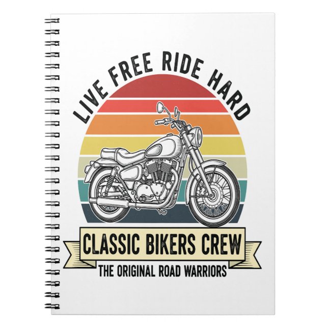 Klassiska Biker Höftcykel.jpg Anteckningsbok (Framsidan)