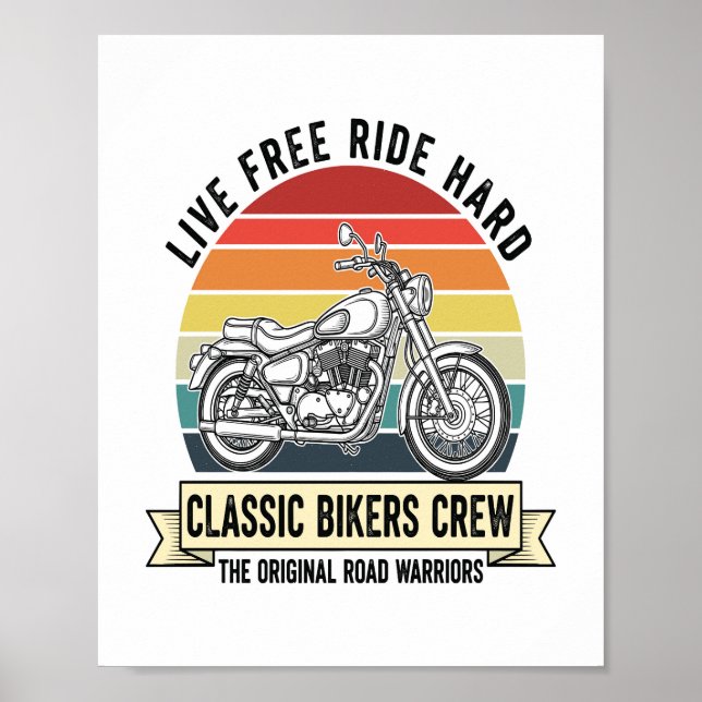 Klassiska Biker Höftcykel.jpg Poster (Framsidan)