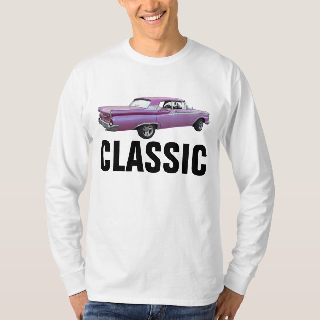 Klassiska bil födelsedags T-shirts (Framsida)