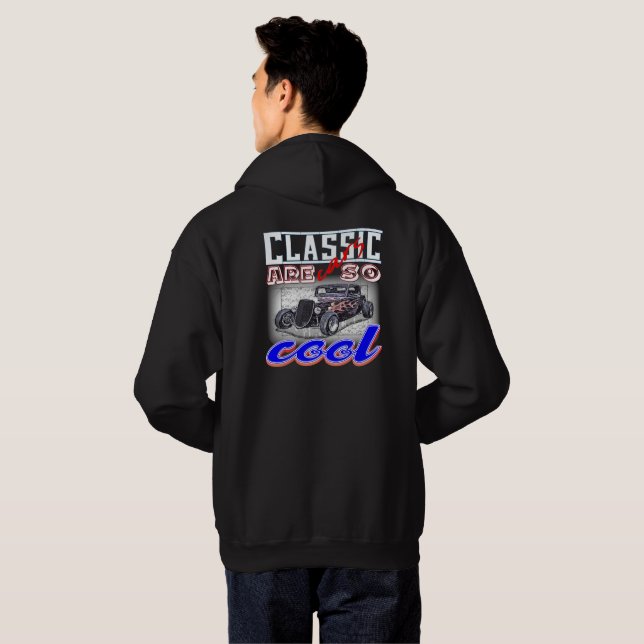 Klassiska bilar är så coolorna bilar. hoodie (Hel baksida)