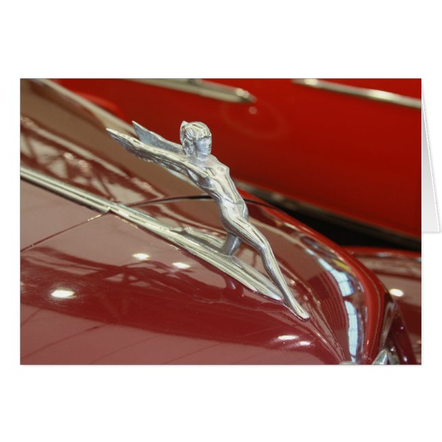 Klassiska bilar hälsningskort (Framsidan Horizontal)