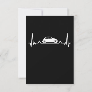 Klassiska bilar Heartslag Automotive Gift Tack Kort