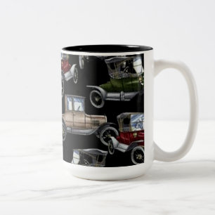 Klassiska Bilar Kaffe Mugg för nostalgiker