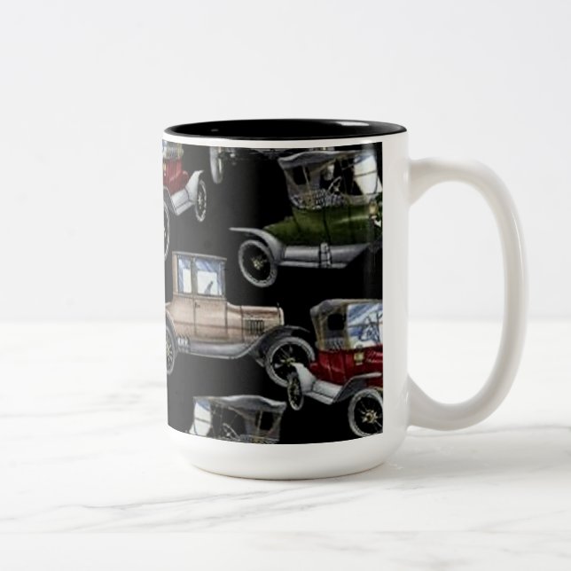 Klassiska Bilar Kaffe Mugg för nostalgiker (Höger)