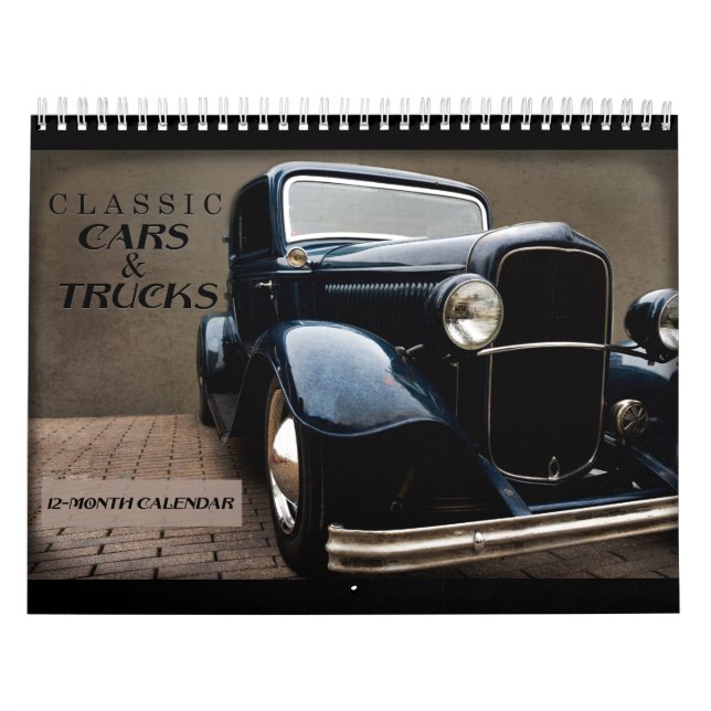 Klassiska bilar och Lastbilar-kalender Kalender (Omslag)