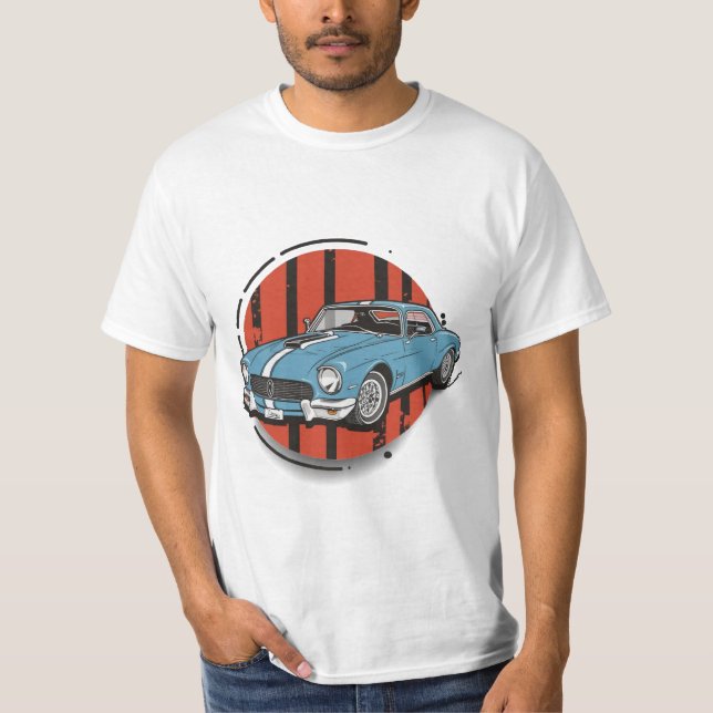 klassiska bilar t shirt (Framsida)
